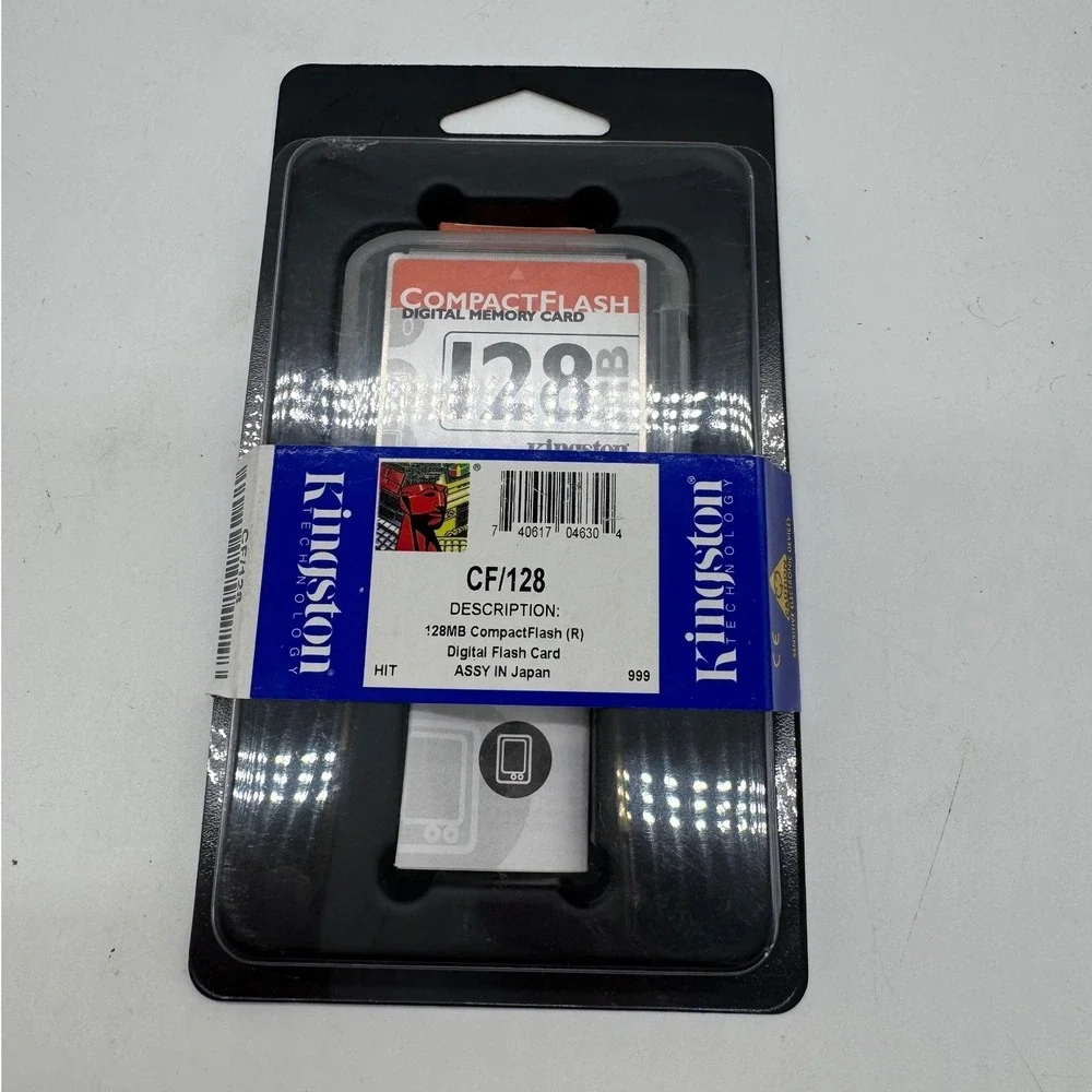 Kingston 128MB CompactFlash Digital Memory Card CF/128 New Sealed
